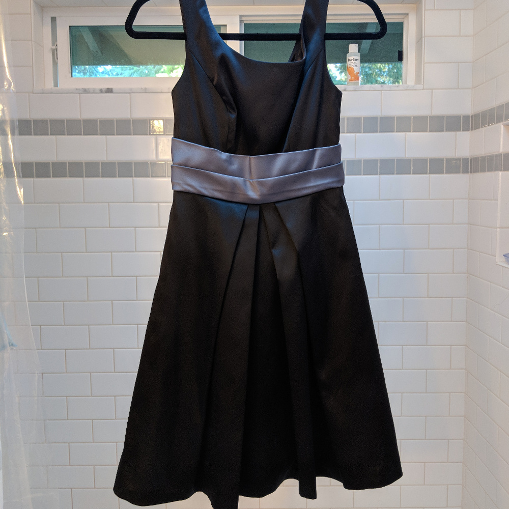 Black and Grey Cocktail Dress